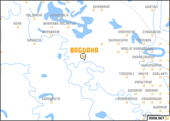 map of Bāgdaha