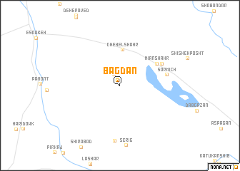 map of Bagdān