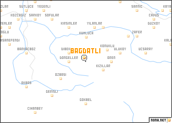 map of Bağdatlı