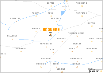 map of Bağdere