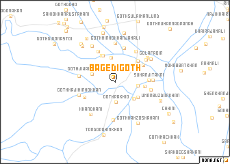 map of Bāge di Goth