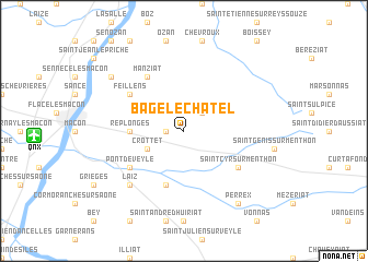 map of Bâgé-le-Châtel