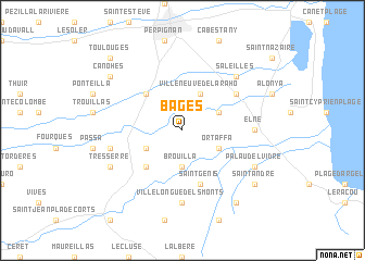 map of Bages