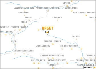 map of Baget