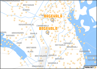 map of Bāgewāla