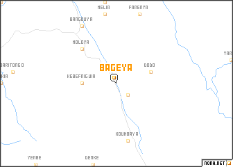 map of Bagéya