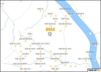 map of Bage