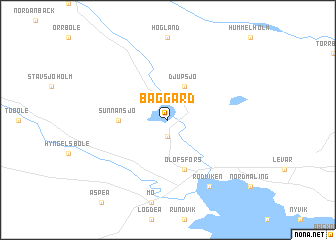 map of Baggård