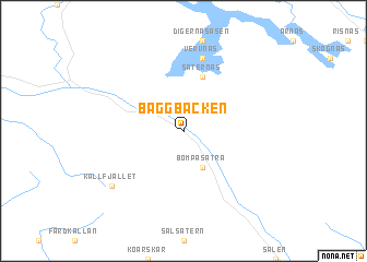 map of Baggbäcken