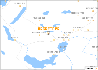 map of Baggetorp