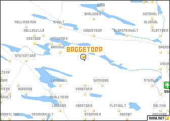 map of Baggetorp