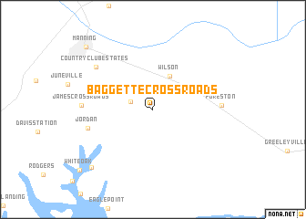 map of Baggette Crossroads