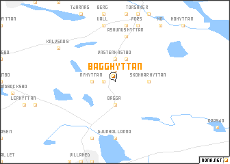 map of Bagghyttan