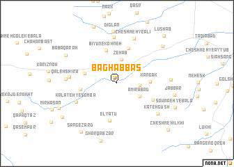 map of Bāgh ‘Abbās