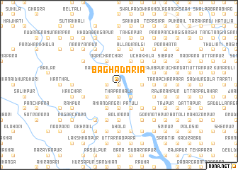 map of Bāghādāria