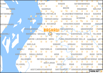 map of Bāghādi