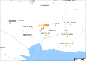 map of Bāghak