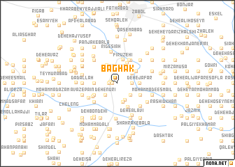 map of Bāghak