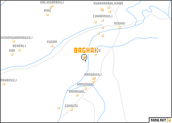 map of Bāghak