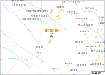 map of Bāghak