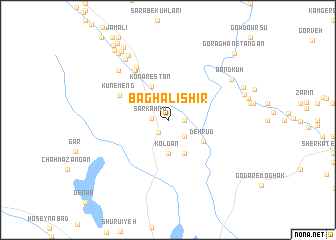 map of Bāgh ‘Alīshīr