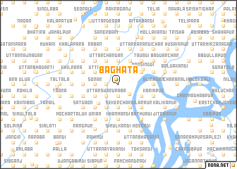 map of Bāghāta