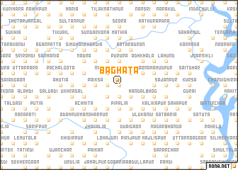 map of Bāghāta