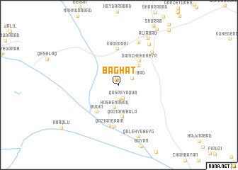 map of Bāghāt