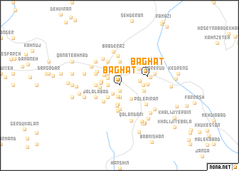 map of Bāghāt