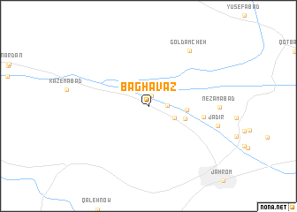 map of Bāgh ‘Avaẕ