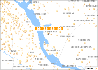 map of Bāghbān Bānda