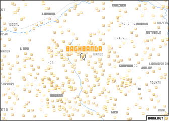 map of Bāgh Bānda