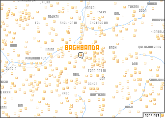 map of Bāgh Bānda