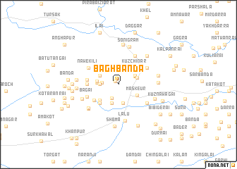 map of Bāgh Bānda