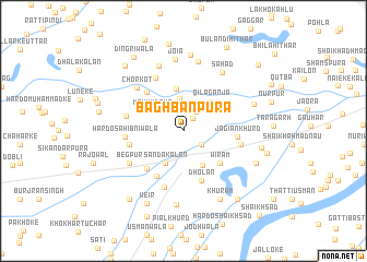 map of Bāghbānpura