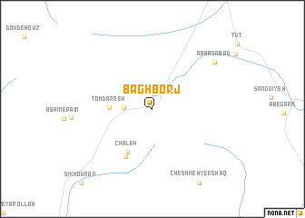 map of Bāgh Borj