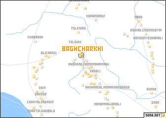 map of Bāgh Charkhī