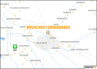 map of Bāghcheh-ye Badaqābād