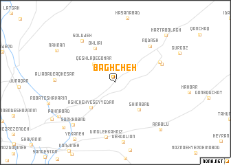 map of Bāghcheh