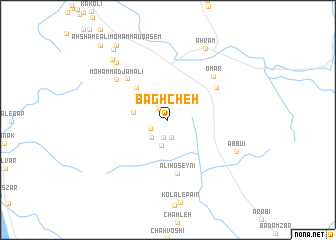 map of Bāghcheh
