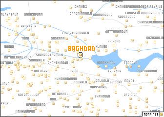 map of Baghdād