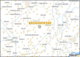 map of Bāgh Dhanesar