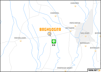 map of Bāghdogra