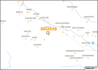 map of Bāgh-e Āb