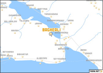 map of Bāgh-e ‘Ālī