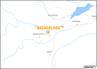 map of Bāgh-e Almās