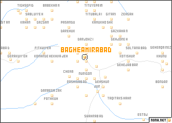 map of Bāgh-e Amīrābād