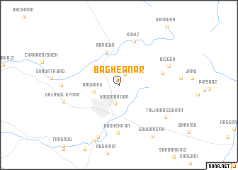 map of Bāgh-e Anār