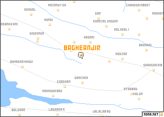 map of Bāgh-e Anjīr