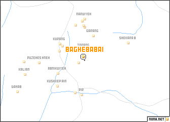 map of Bāgh-e Bābā\